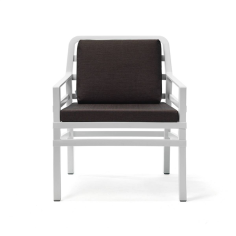 FAUTEUIL ARIA NARDI - BLANC - AVEC COUSSIN  INT/OUT DOOR Made in EU ***ESP***