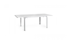 TABLE ALLORO 140 /210  X 100 CM NARDI BLANC  /BLANC  Made in EU