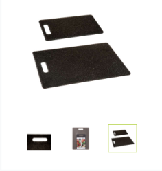 LOT DE 2 PLANCHES A DECOUPER PLASTIQUE EFFET "PIERRE" 36.4/27.5 CM & 25/15 CM