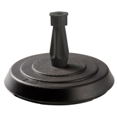 PIED DE PARASOL BETON + PLASTIQUE ANTHRACITE  14KG - TIGE 18 A 33 MM EDA FRANCE