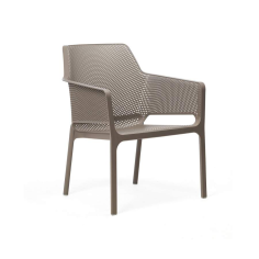 FAUTEUIL NET RELAX TORTORA /TAUPE  - SALON NET NARDI Made in EU