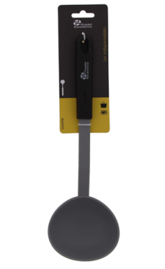 LOUCHE EN  NYLON  GRIS & NOIR