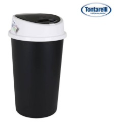 POUBELLE DE CUISINE 25L NOIRE / BLANCHE -  BINGO