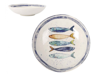 ASSIETTE CREUSE 21CM  FAIENCE MAITRE POISSON