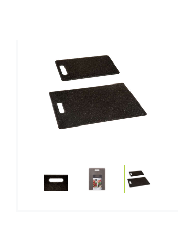 LOT DE 2 PLANCHES A DECOUPER PLASTIQUE EFFET "PIERRE" 36.4/27.5 CM & 25/15 CM