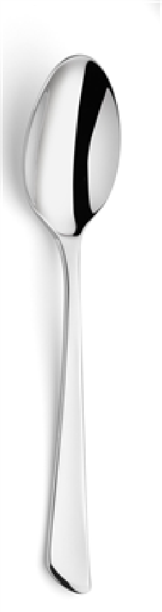 CUILLERE A CAFE  JUNO 2 MM  ACIER INOX 18/0 FINITION MIROIR