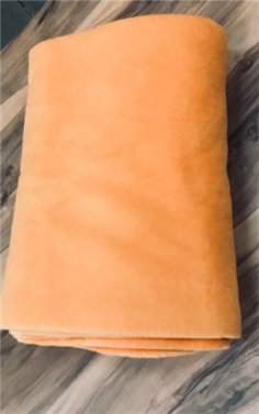 COUVERTURE POLAIRE 350GR MOUTARDE 1pers.160 X220 IRIS