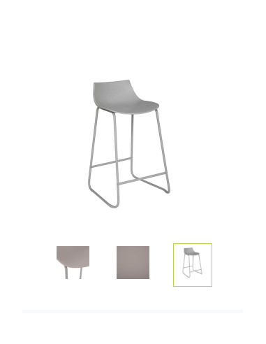 TABOURET HAUT ROMAIN GRIS