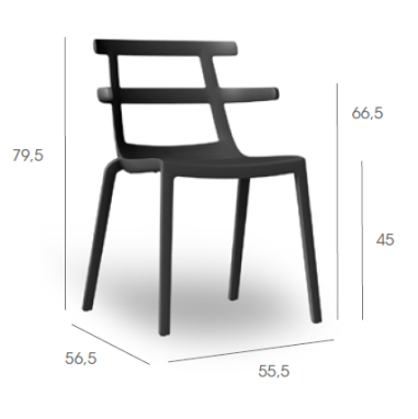 CHAISE TOKYO NOIR Made in EU