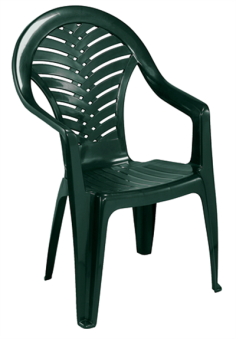 FAUTEUIL EMPILABLE OCEAN  VERT  Made in EU