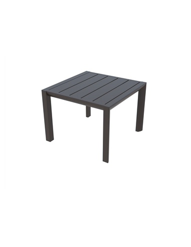 TABLE BASSE 50X50 H 37 SUNSET NOIR VOLCANIQUE- GROSFILLEX FRANCE