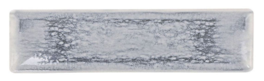 PLAT RECTANGLE 30x8CM FAIENCE MAITRE GRISE ADHARA