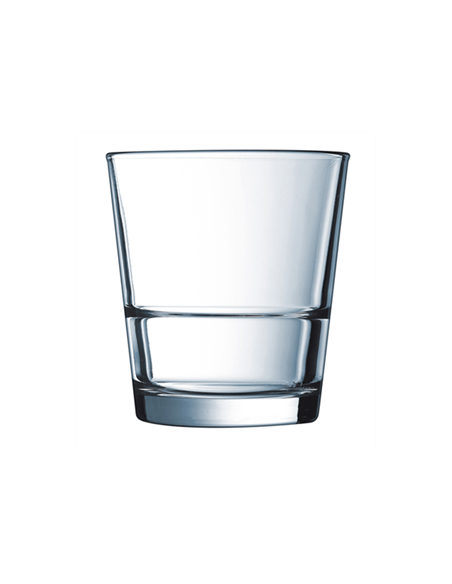 VERRE**STACK UP **  21CL - FB - ARCOROC FRANCE EMPILABLE TREMPE