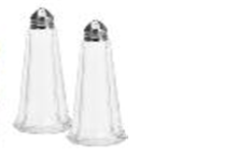SET SALIERE ET POIVRIERE  EN VERRE BOUCHON INOX