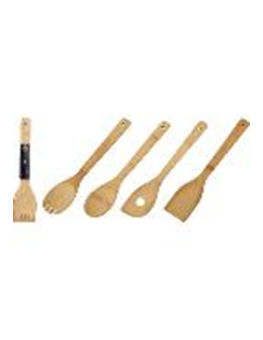 LOT DE 4 USTENSILES DE CUISINE EN BOIS