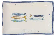 PLAT RECTANGLE 30X20CM FAIENCE MAITRE POISSON