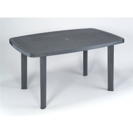 TABLE RECTANGLE FARO 137 X85 CM ANTHRACITE Made in EU