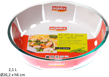 PLAT A FOUR  ROND   26 CM X H 6 CM