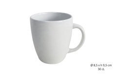 MUG  BOMBE 34 CL BLANC  ""GRESM""