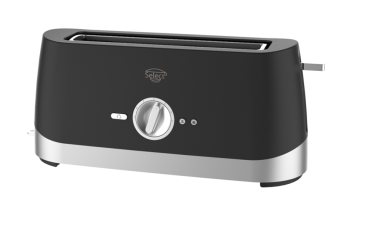 GRILLE PAIN LONG NOIR QS 44 X 16 X 22 CM - 1 FENTE XXL - SELECT BY EUROTEX