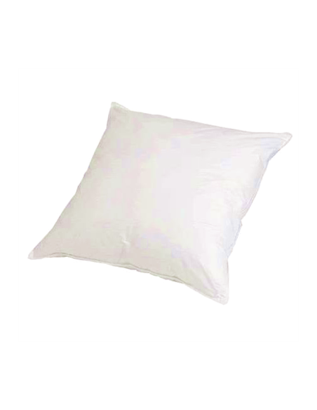 OREILLER BLANC 60x60CM - 600G ENVELOPPE PERCALE  DECRET 2000-164 Made in EU