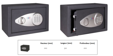 COFFRE FORT A **  CODE **   H20 - L 31- P 20 cm - 10921
