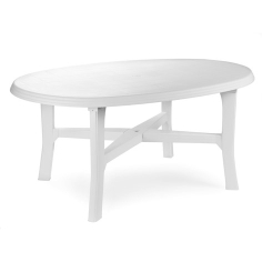 TABLE DANUBIO  OVALE 165 X 110 BLANC Made in EU