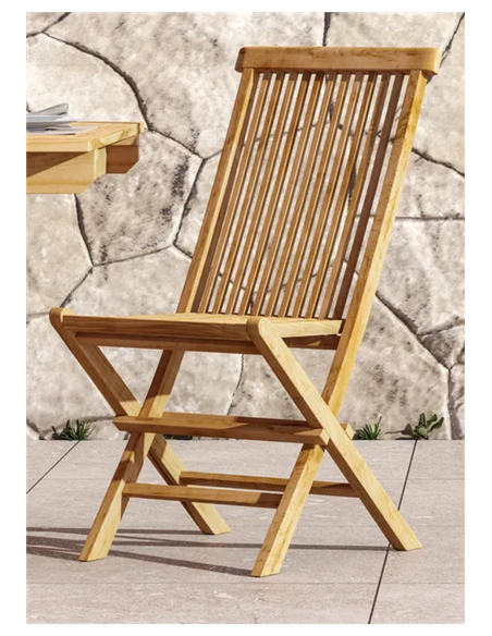 CHAISE   PLIANTE JAVA  TECK