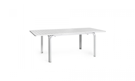 TABLE ALLORO 140 /210  X 100 CM NARDI BLANC  /BLANC  Made in EU