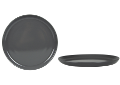 ASSIETTE PLATE NAÏLA  GRES  GRIS 25 CM **ESP**