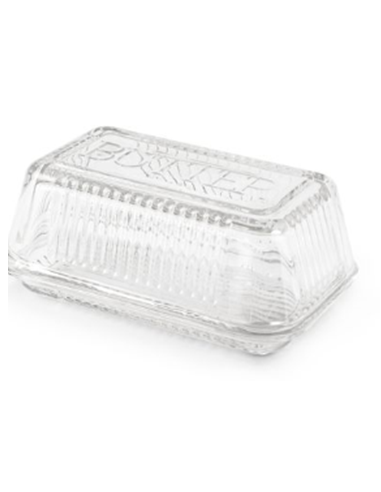 BEURRIER EN VERRE AVEC COUVERCLE TRANSPARENT