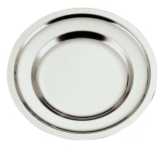 PLAT ROND  ACIER INOX  UNIE " COUZON" 30 CM