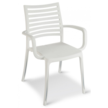 FAUTEUIL  SUNDAY  BLANC GLACIER   GROSFILLEX FRANCE