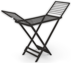 ETENDOIR A LINGE RESINE ANTHRACITE NOIR QS **ESP**