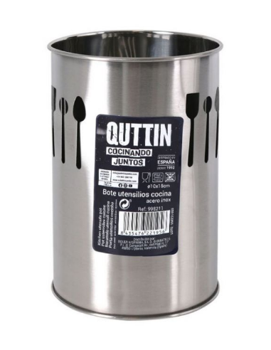 SUPPORT USTENSILES 10 x 15  cm  "  INOX" ASSORTIMENT