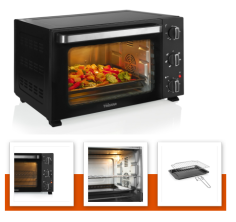 MINI FOUR ELECTRIQUE NOIR 38 L 1800W "TRISTAR" 1.86€ D3E