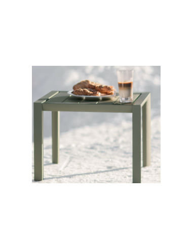 TABLE BASSE 50X50 H 37 SUNSET VERT - GROSFILLEX FRANCE