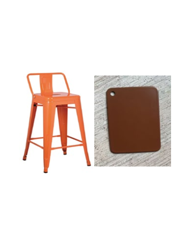 TABOURET VANYA MARRON **CSP**