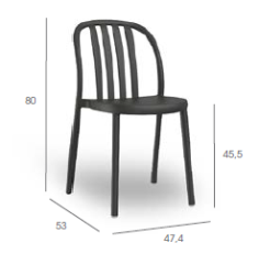 CHAISE SUE LAMAS CHOCOLATE Made in EU