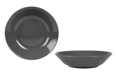 ASSIETTE CREUSE NAÏLA  GRES GRIS 20 CM **ESP**
