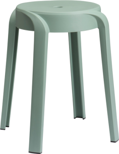 TABOURET EMPILABLE PP VERT CLAIR