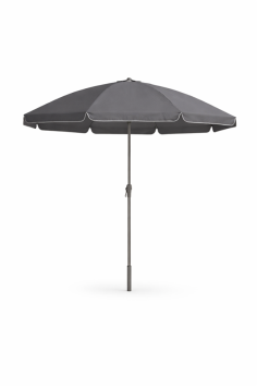 PARASOL Ø 2M POLYESTER  210gr/m2  GRIS - MAT Ø22-25