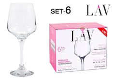 VERRE A PIED  "LAL" PABL 29 CL -verre non trempe 558F
