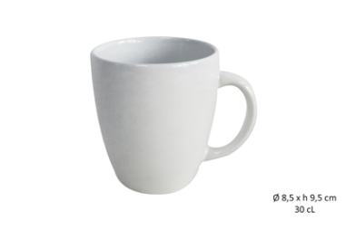 MUG  BOMBE 34 CL BLANC  ""GRESM"" ***ESP***