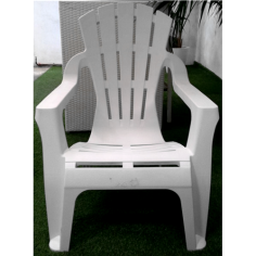 FAUTEUIL EMPILABLES VENICE BEACH WHITE / BLANC  Made in EU