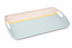 PLATEAU DE SERVICE  MELAMINE 46 X 30CM  MOTIF "RIVA"