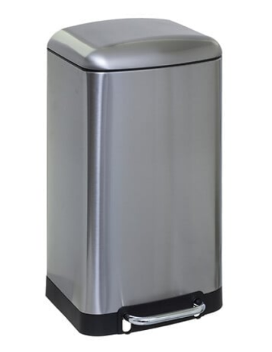POUBELLE CUISINE 20L A PEDALE INOX