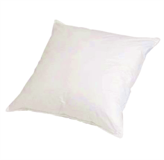 OREILLER BLANC 60x60CM - 600G ENVELOPPE PERCALE  DECRET 2000-164 Made in EU
