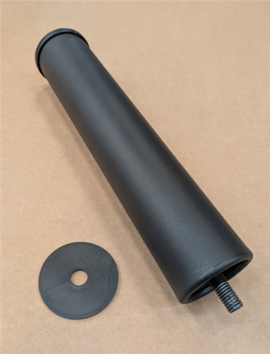 5 PIEDS ACIER NOIR  POUR SOMMIER LATTES 25CM - MULTI20