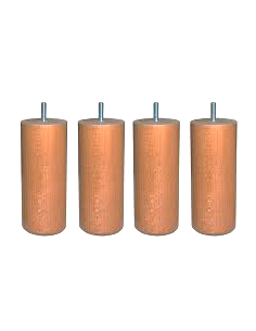 4 PIEDS  BOIS H 14.5CM POUR SOMMIER TAPISSIER